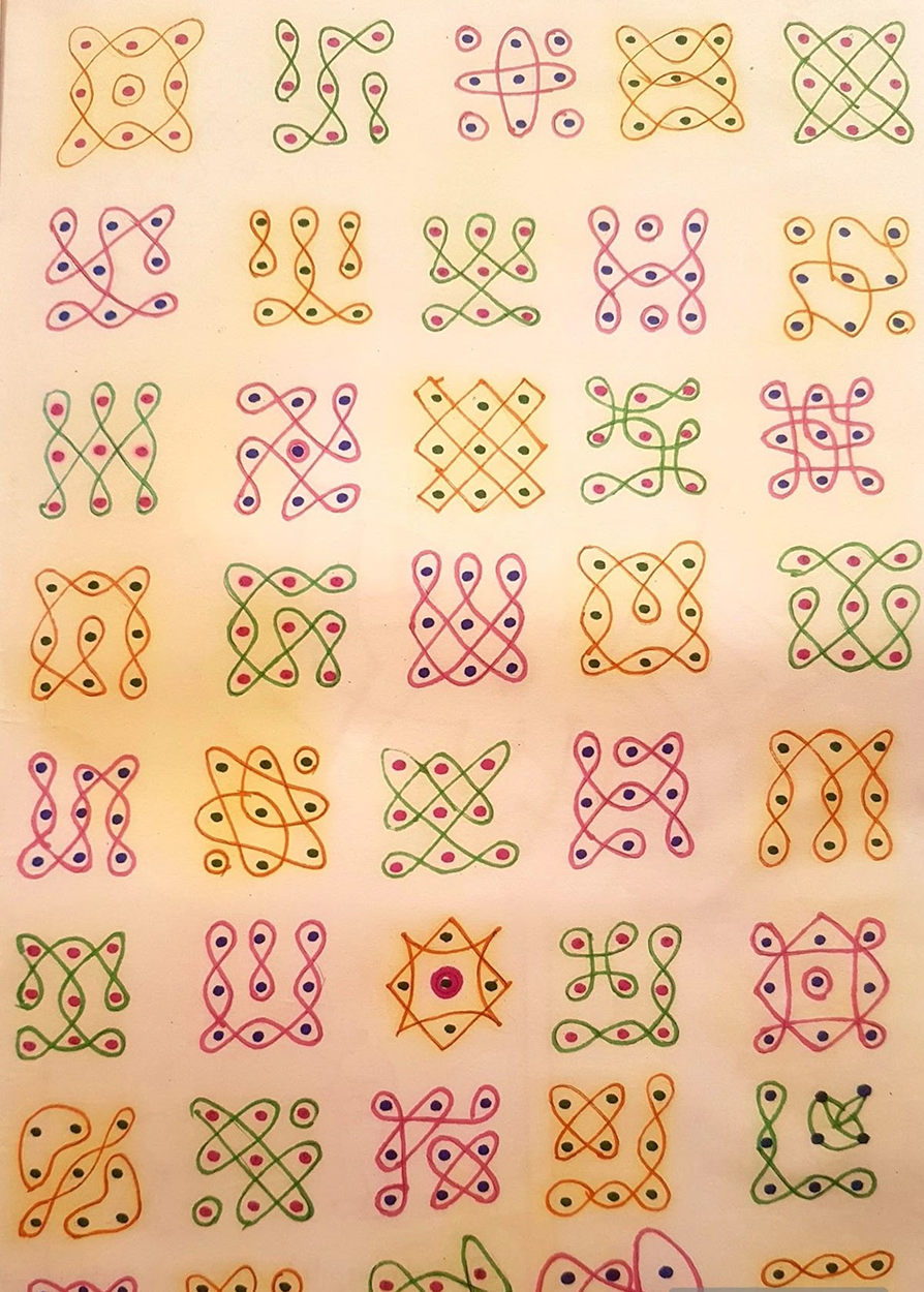 Kolam pattern reference